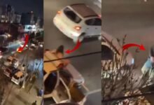 Naked woman protest