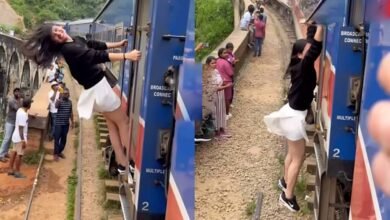 Girl's Dangerous Stunt