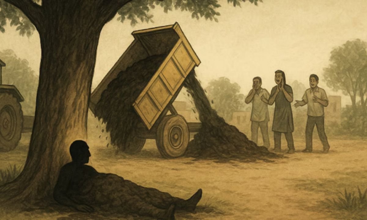 UP man dies as civic staff dumps sludge on him while he slept under tree
