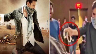 Watch: Mahesh Babu fan walks into theatre with a snake